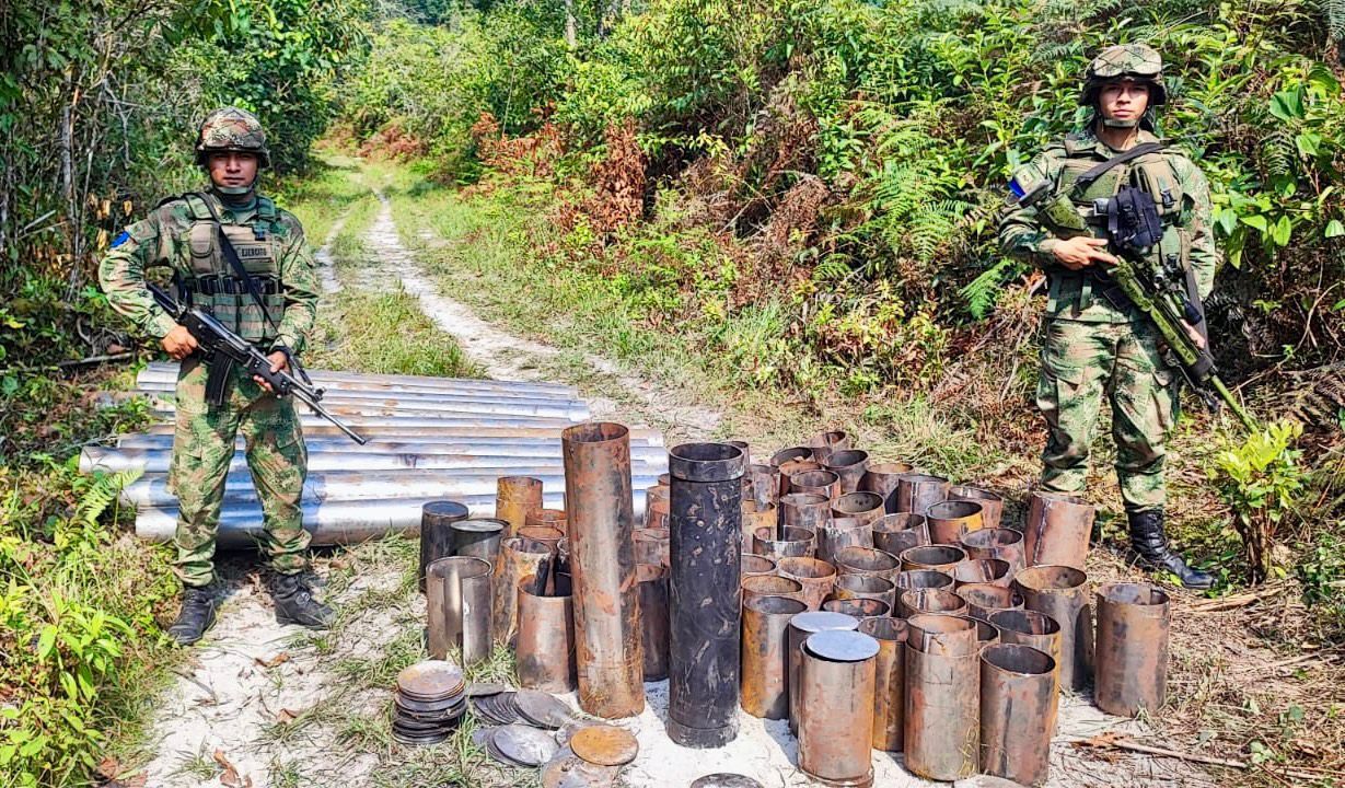 Ejército Nacional destruye fábrica de armas hechizas y explosivos del GAO-r SE28 en Casanare