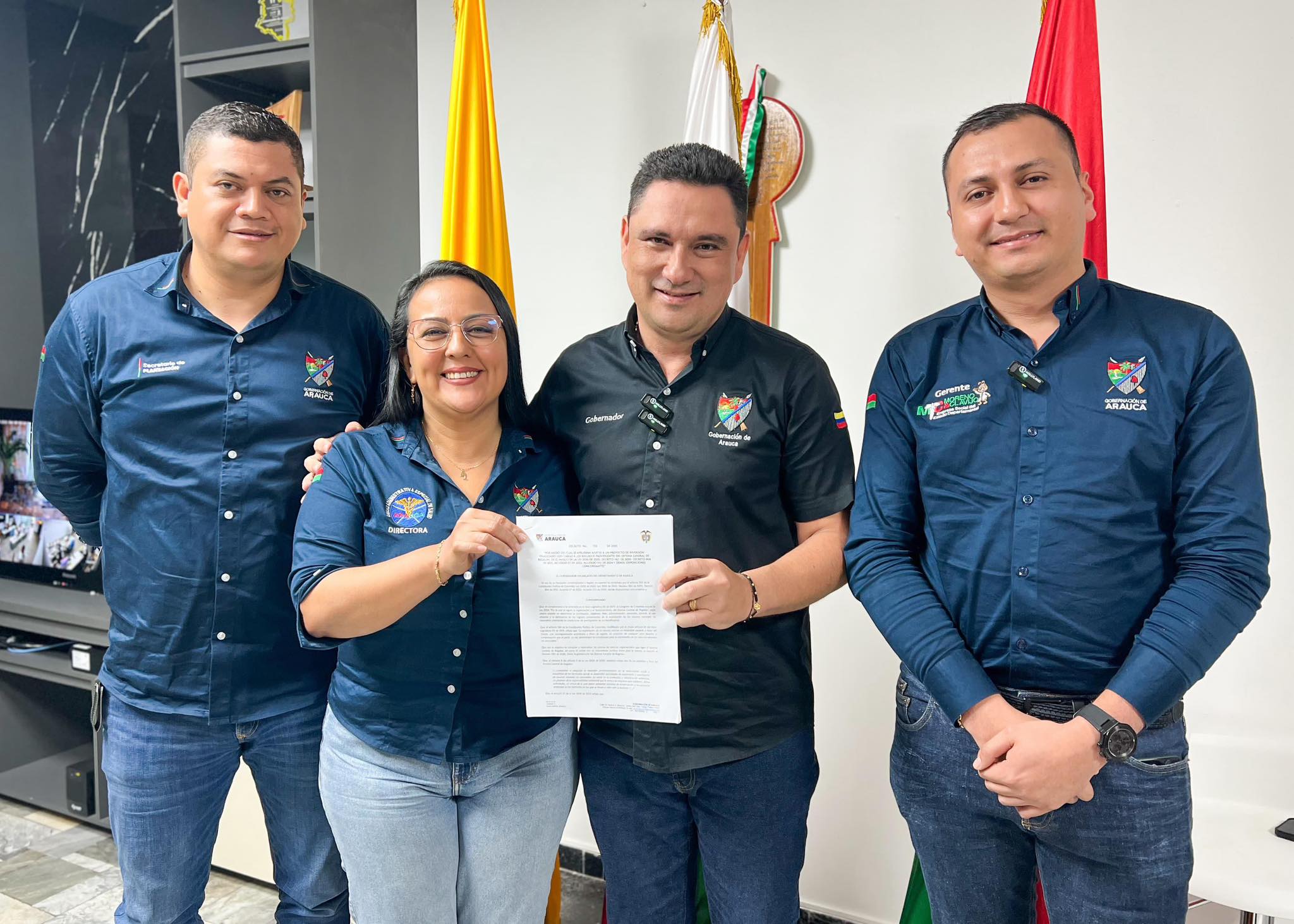 Gobernador Renson Martínez anuncia inversión de $3.300 millones para la adquisición de 10 ambulancias en el departamento de Arauca.